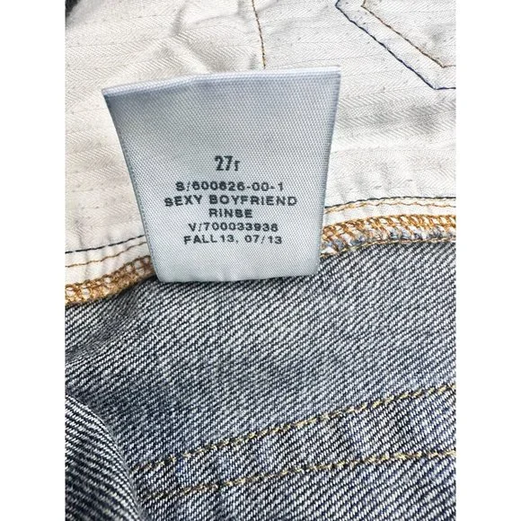 Gap Women's Jeans Size 27R 1969 Sexy Boyfriend Japanese Selvedge Dark Wash - Picture 8 of 8